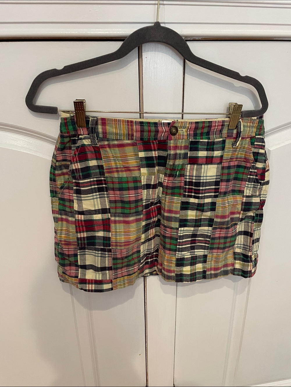 Old Navy Plaid Skirt - Green, Red, Yellow